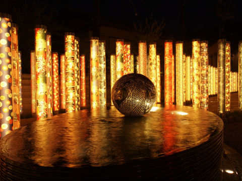 ポールの林も入れて