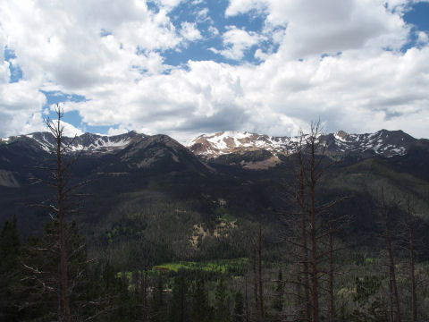 雪の部分はちょうど日陰になって融けていないそうだ