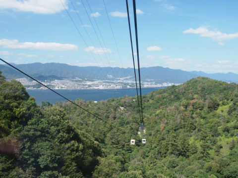 最初のロープウェーは個室