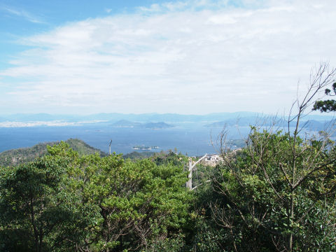 でっかい岩の上から