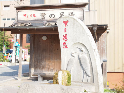 町の中に白鷺がいくつか見られた