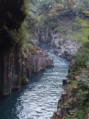 真名井の滝の撮影ポイントから逆