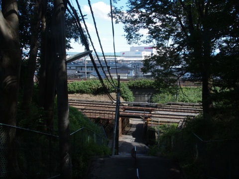 まず阪急の下をくぐる