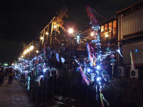 京の七夕は高級コンデジでの撮影 やはり暗いところではカメラの違いが出る