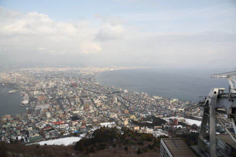 この時間のロープウェイはとても空いていたのに