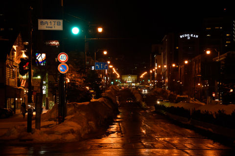 運河の辺りから