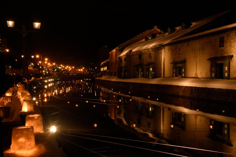 街灯がたくさん