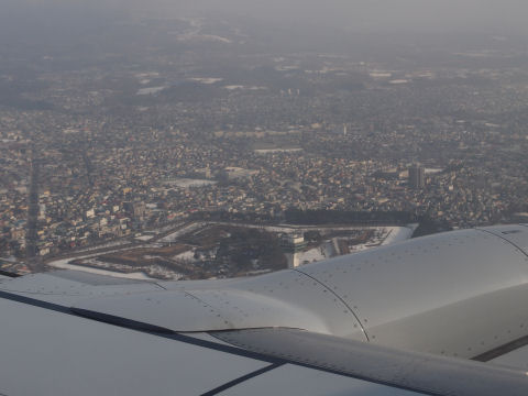 五稜郭が見える