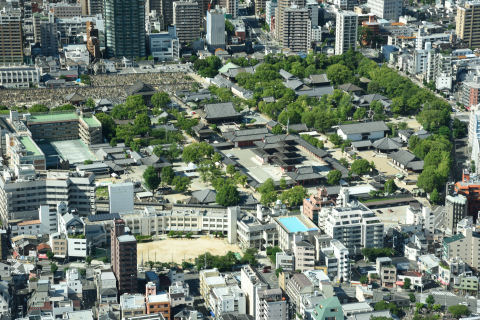 天王寺の辺り