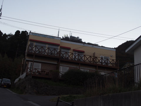 函館山展望台が見える