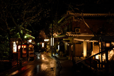 降りる途中の撮影