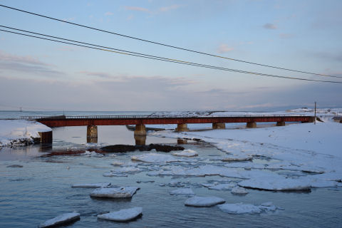 まずは鉄橋の全景