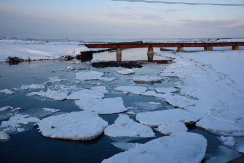 流氷っぽいけど流氷じゃないんだろうな