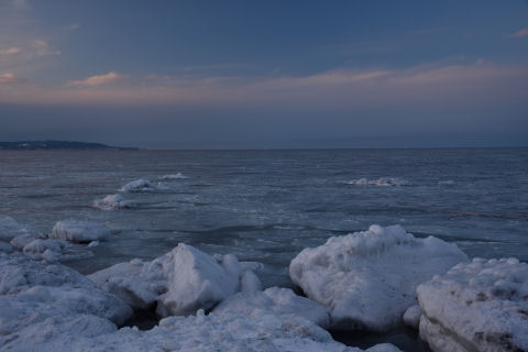 一応流氷は見れた・・・のかな