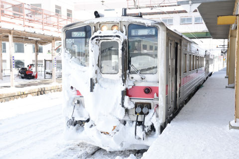 雪が張り付いている