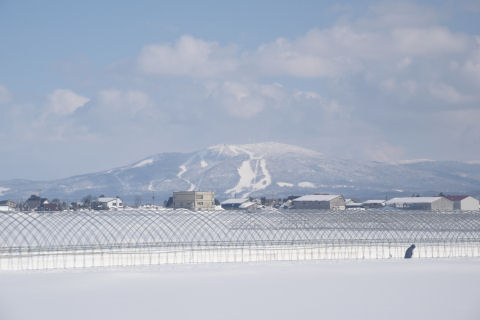 深川近くで見えて来た山