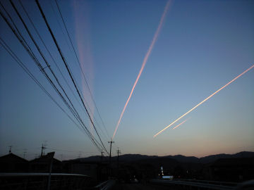 ローソン馬場店付近より