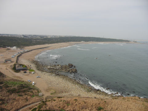 弓のような海岸線