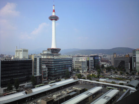 大文字の送り火が見える