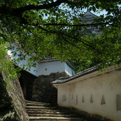 申し訳程度に天守閣が入ってる