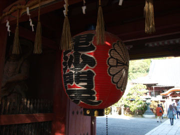 仁王門のでっかい提灯