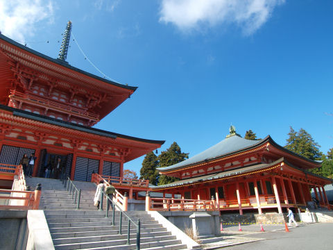 阿弥陀堂の前には水琴窟がある