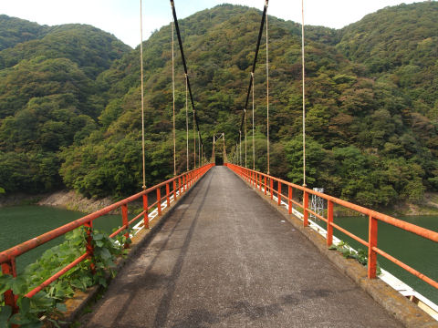 写真映えのする吊橋