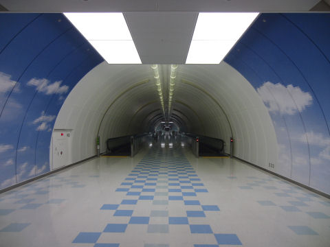 ここは通らず上の免税店の横を通りました