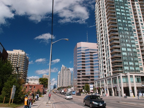 この辺りに日本の出向者が住んでいる