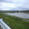 増水した桂川