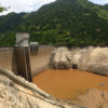 渇水した宇連ダム