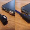磁石で接続するUSB
