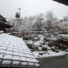思わぬ雪見温泉